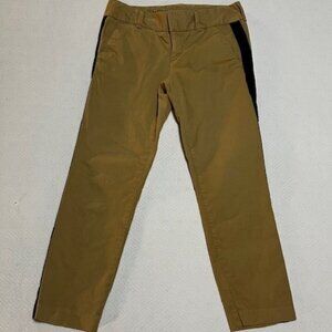 J. Crew Andie sz 6P Khaki / Chinos w/black stripe